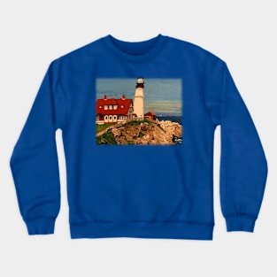 Portland Maine Lighthouse Crewneck Sweatshirt